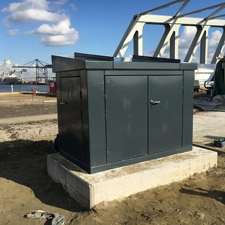 Aluminium gelakte kast