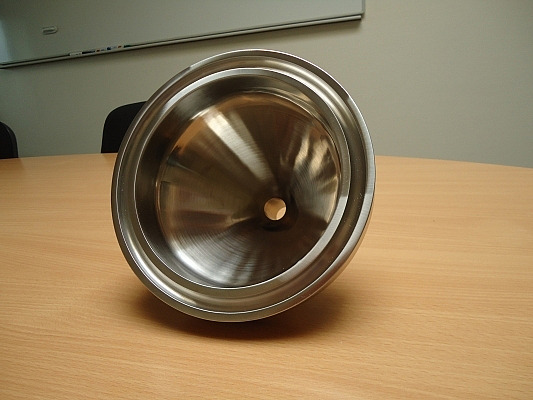 Inox cone met fijne afwerking
