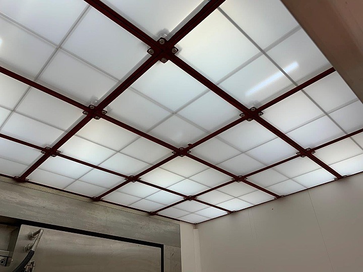 LAF ceilings, CG diffusres and cleanroom finishes
